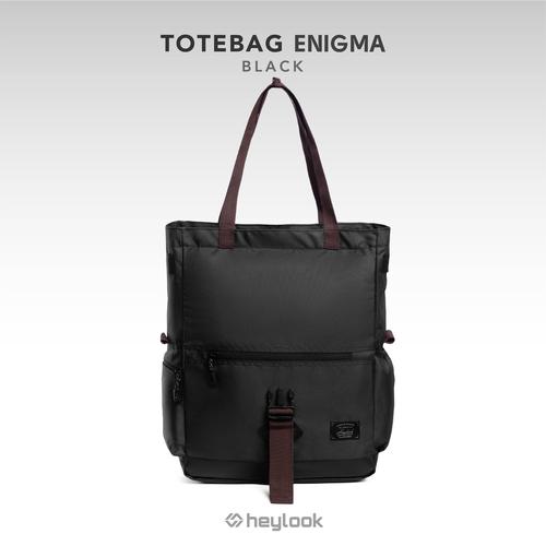 Gambar TOTE BAG LAPTOP ENIGMA TAS SELEMPANG MULTIFUNGSI PRIA WANITA HEYLOOK - BLACK dari Heylook Official Kota Tangerang Tokopedia