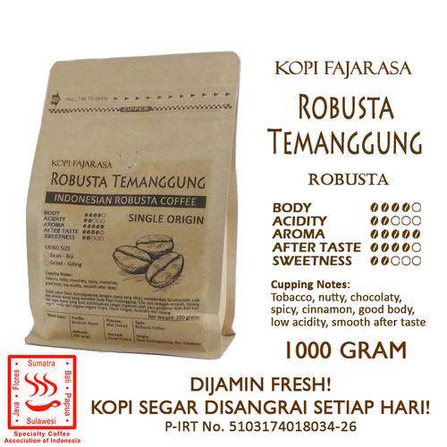 Foto Produk Kopi Fajarasa Robusta Temanggung Biji Kopi Robusta 1 kg dari Kopi Jayakarta