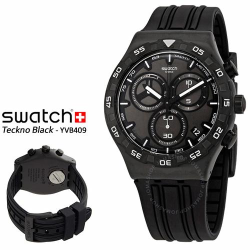 Jual Swatch YVB409 Teckno Black Original Jam Tangan Pria Sporty Hitam -  Jakarta Pusat - 100% Swiss Made | Tokopedia