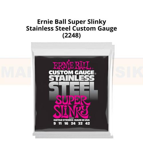 Corde Per Chitarra Elettrica Ernie Ball Super Slinky - Acciaio Inossidabile, Diametro 9-42 - Foto 12