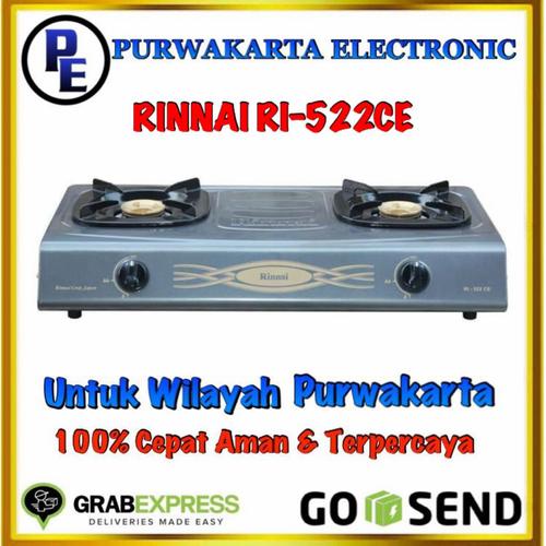 Jual KOMPOR GAS RINNAI | KOMPOR 2 TUNGKU | RINNAI RI 522CE | RI 522CE -  Kab. Purwakarta - Purwakarta Electronic | Tokopedia