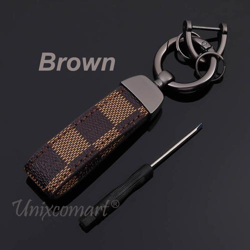 Foto Produk Gantungan Kunci CHAVEIRO Cars Key Chain Rope Mobil Motor - Brown dari Unixcomart