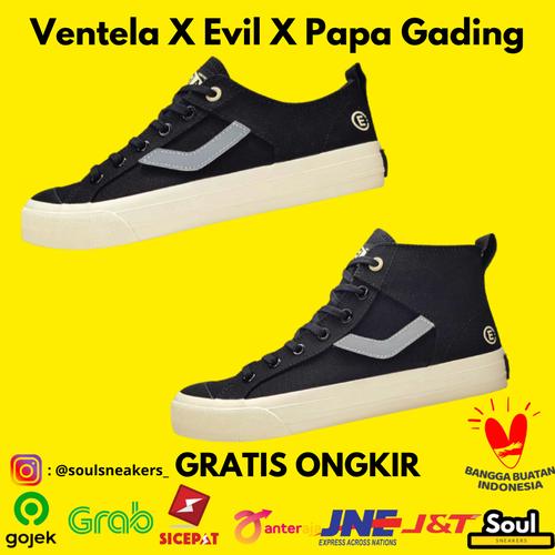 Jual SEPATU VENTELA X EVIL X PAPA GADING ALL IS WELL LOW HIGH SNEAKERS -  LOW, 39 - Jakarta Timur - Soul Sneakers | Tokopedia