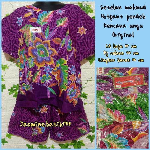 Foto Produk SETELAN CELANA HOTPANT ABG KENCANA UNGU KUM dari jasmine.batik1718