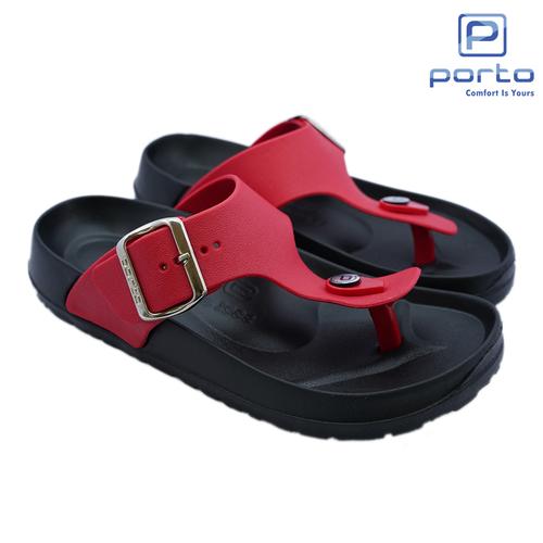 Gambar Sandal Wanita Casual 1028L - Merah, 36 dari Porto Footwear Jakarta Utara Tokopedia