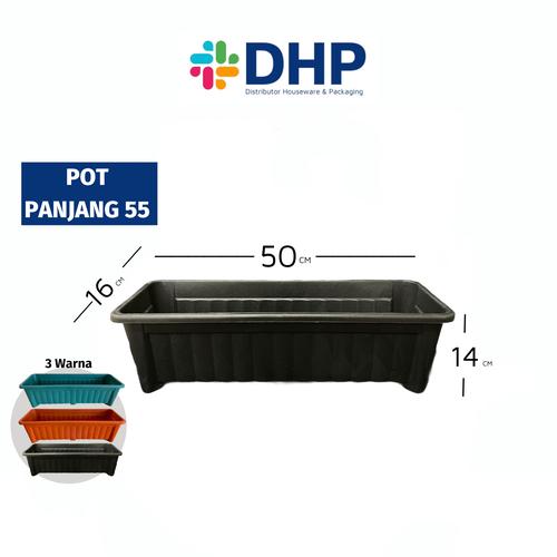 Foto Produk Pot Panjang 50cm Hitam Plastik Bunga Tanaman Hias Persegi 50 cm 55 dari Distributor Houseware & Packaging