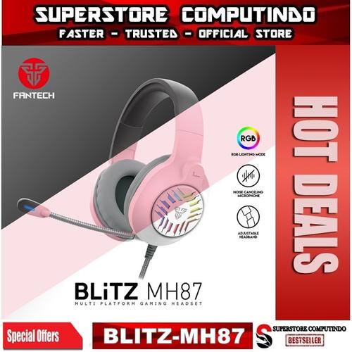 Gambar Fantech BLITZ MH87 / MH-87 MULTI PLATFORM Gaming Headset Free Splitter - Hitam dari SuperStore Computindo Jakarta Pusat Tokopedia