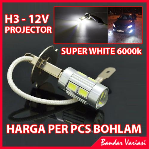 Foto Produk Bohlam H3 LED Super White dari Bandar-Variasi