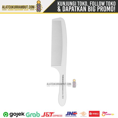 Gambar Sisir Gagang Rata Carbon Anti Static 0512 - Putih dari alat cukur rambut Kota Tangerang Selatan Tokopedia