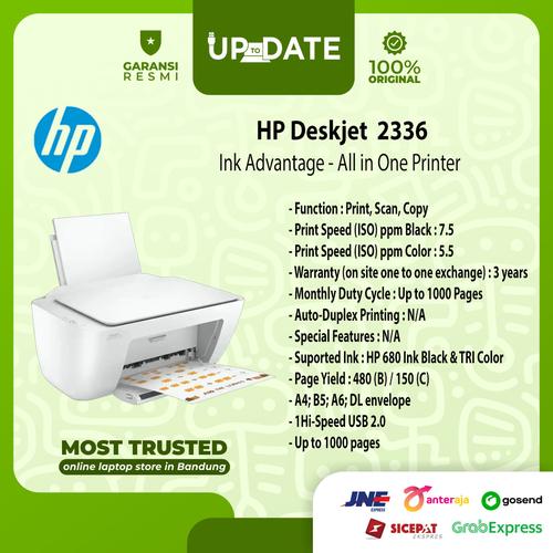 Gambar Printer HP Deskjet Ink Advantage 2336 All In One - white dari UpToDate Kota Bandung Tokopedia