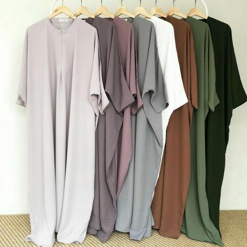 Foto Produk ABAYA BASIC DRESS/LONG DRESS/DRESS MUSLIM/BUSUI FRIENDLY - BLACK dari Mandevile Shop