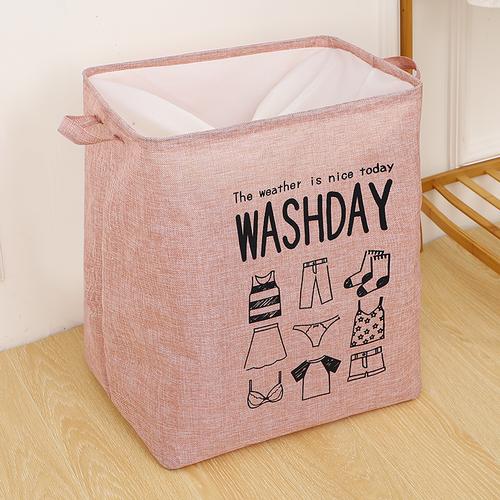 Foto Produk Keranjang Baju Cucian Pakaian Kotor Laundry Basket - Merah Muda dari SUNXIN