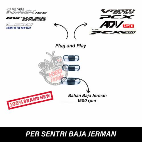 Gambar Per kampas ganda / kopling / sentri baja jerman vario PCX 150 dari HDEO Inside Kab. Bekasi Tokopedia