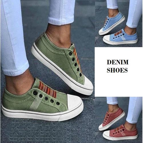 Promo SH16 Sepatu Denim Canvas Pria dan 