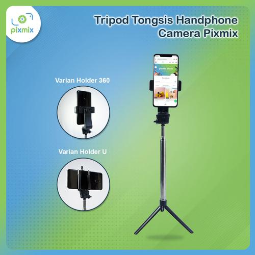 Foto Produk Tripod Tongsis Handphone Camera Pixmix | Selfie Stick Mini Stand Monop - Tripod Mini - H dari pixmix