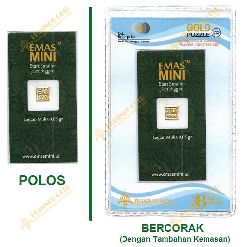 Gambar Emas Mini 0,05 Gram - Logam Mulia 24K - ODC - Polos New SC dari Prasindo Official Store Jakarta Timur Tokopedia