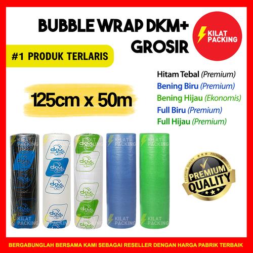 Foto Produk Plastik Bubble / BUBLE Wrap 125cm x 50m DKM PLUS PREMIUM MURAH - HITAM TEBAL dari kilatpacking