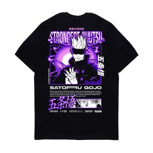 Gambar Kaos Pria Kizaru T-Shirt Anime Jujutsu Kaisen SATORU GOJO - S dari KIZARU WORLD Kota Bandung Tokopedia