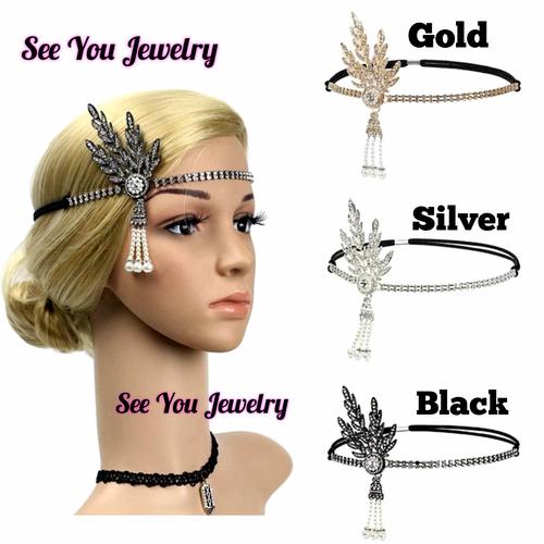 Jual Headpiece Headband Mahkota Bulu 