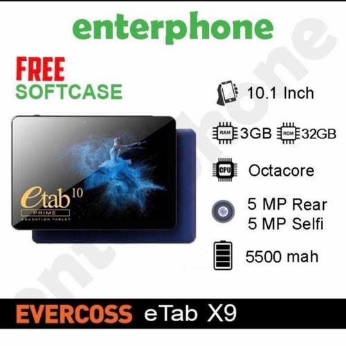 Foto Produk Tablet Evercoss ETab 10 Prime X9 3/32Gb Alternatif Advan Sketsa - PAKET PLUS PEN dari enterphone2