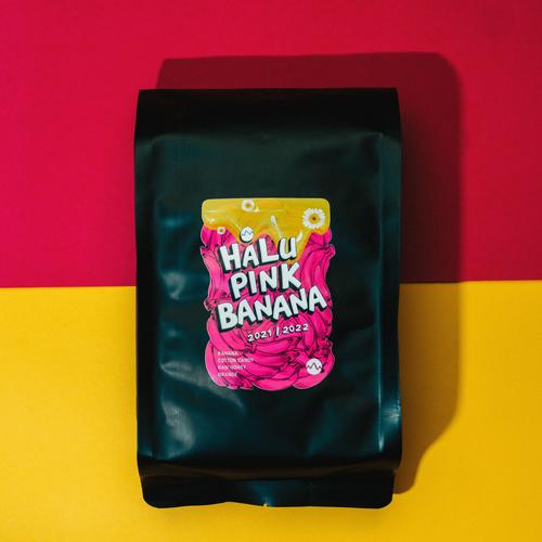 Foto Produk Halu Pink Banana (1000 gram) roasted beans specialty coffee biji kopi dari Space Roastery