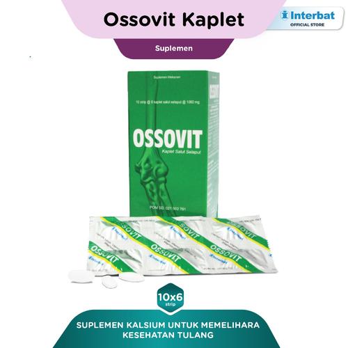Foto Produk Ossovit Kaplet: Kalsium untuk Kesehatan Tulang - 10 strip @6 kaplet dari Interbat Consumer Health