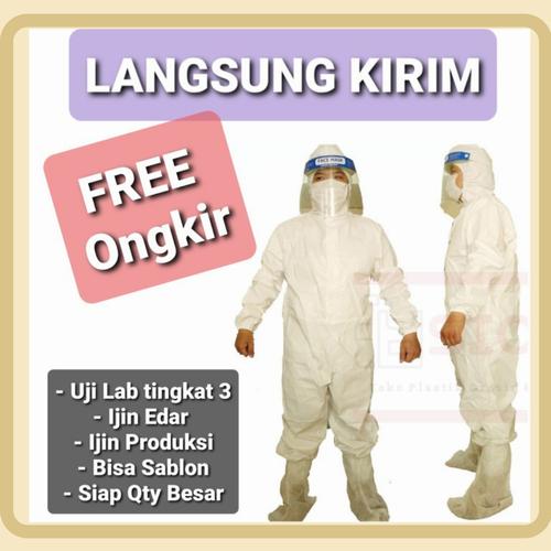 Foto Produk Baju APD HAZMAT SUIT SPUNBOND MICROPOROUS LAMINATED alat pelindung - SPUNBOND 45GSM dari TOKO SION Jakarta