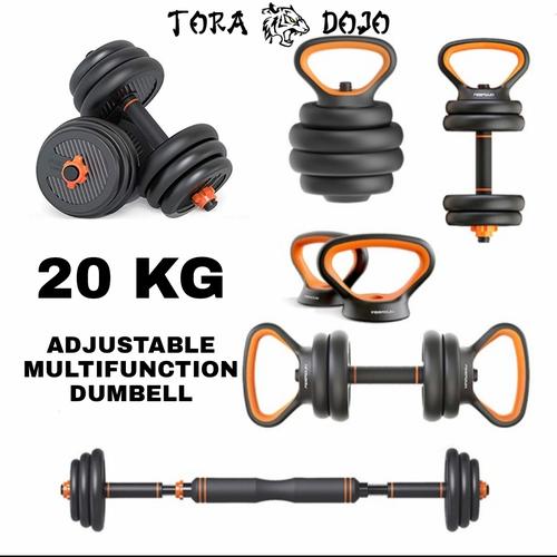 Foto Produk FED Multifunctional Dumbbell | Barbell | Kettlebell - 20KG dari TORA DOJO MMA SHOP