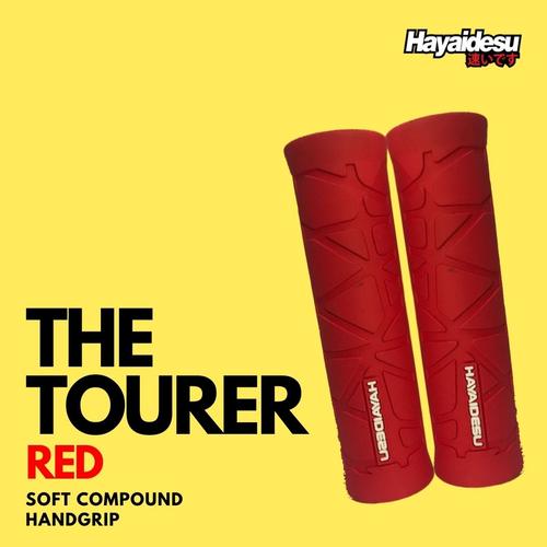 Gambar Hayaidesu Handgrip THE TOURER - Hand Grip Stang Motor Universal - Merah dari Hayaidesu Indonesia Jakarta Selatan Tokopedia