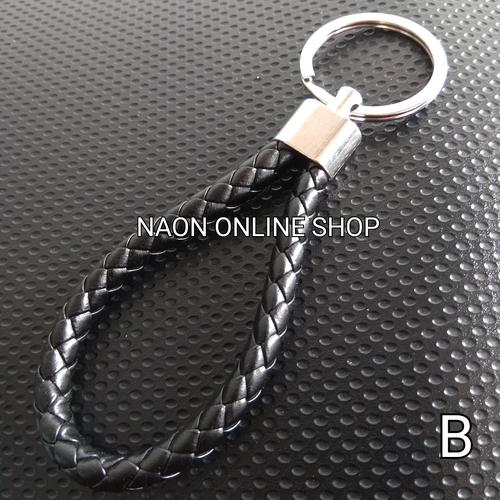 Foto Produk Gantungan Kunci Kulit Custom Ganci Mobil Motor Unik Metal Carabiner - B ROPE dari Naon Online Shop