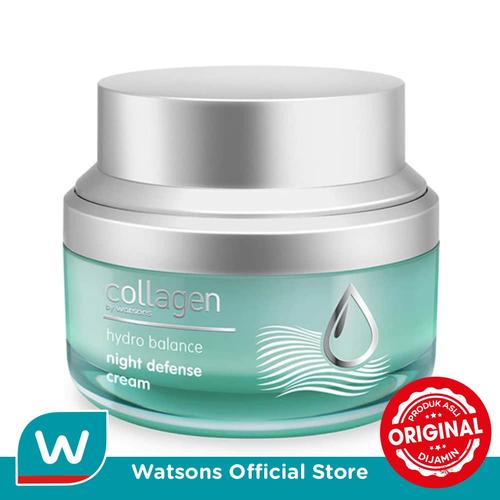 Foto Produk Collagen by Watsons Hydro-Balance Night Defense Cream 50ml dari Watsons Indonesia