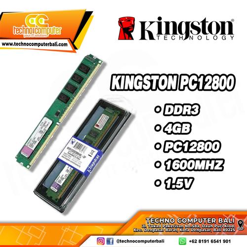 Gambar RAM KINGSTON PC DDR3 4GB - PC12800 dari Techno Computer Bali Kota Denpasar Tokopedia