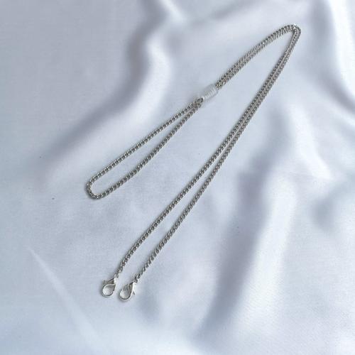 Gambar SILVER CHAIN MASK STRAP / TALI MASKER RANTAI SILVER / DENGAN STOPPER - Original dari HeyJune!! Kab. Bandung Tokopedia