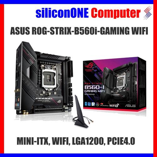 Foto Produk ASUS ROG STRIX B560-I GAMING WIFI B560 B560I MINI ITX dari silicon ONE Computer
