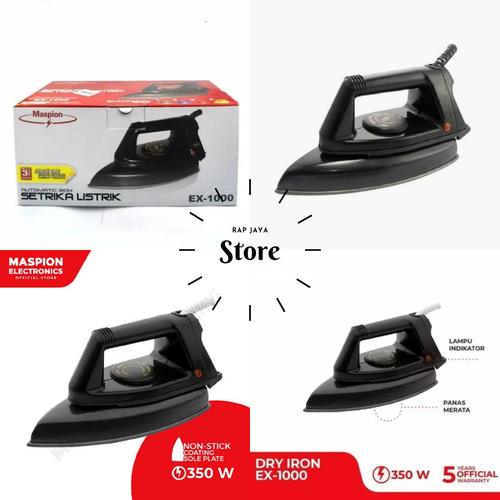 Jual Setrika Listrik Maspion Ex 1000 Iron Kota Tangerang Rap Jaya Stores Tokopedia