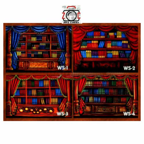 Foto Produk Background Wisuda / Rak Buku 3 x 2.5m dari zona camera