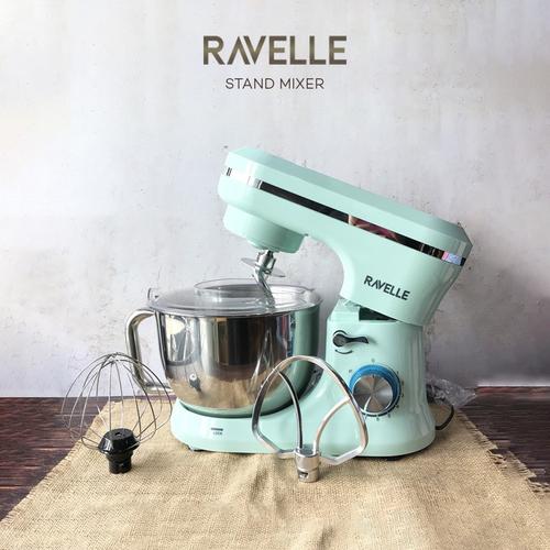 Jual Ravelle Premium Stand Mixer Low Watt 4.5 Liter 450 Watt Stainless Hijau Jakarta Pusat