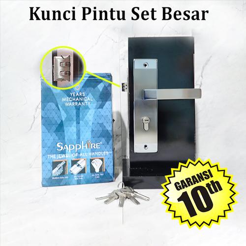 Gambar Kunci Pintu Set Besar / Gagang Pintu Rumah SAPPHIRE Garansi - M dari Bag & Beyond Jakarta Pusat Tokopedia