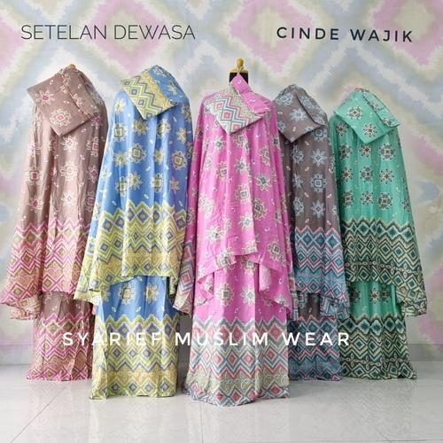 Foto Produk Mukena Katun Bali Super - Model Setelan (100% Asli) dari Syarief Muslim Wear
