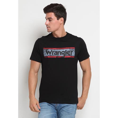 Gambar Wrangler Edmun T-Shirt EDMUNSMCTC18P21 Black - Hitam, S dari Wrangler Indonesia Kota Bekasi Tokopedia