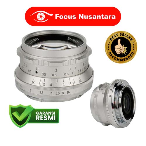 Foto Produk 7ARTISANS 35mm f/1.2 for Sony E-Mount Silver dari Focus Nusantara
