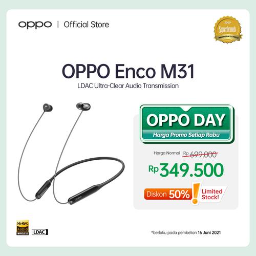 Foto Produk OPPO Headset Sport Enco M31 SOE - LDAC Ultra-Clear Audio Transmission - Hitam dari OPPO OFFICIAL STORE