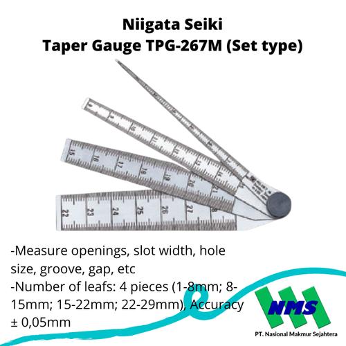 Jual Niigata Seiki Taper Gauge TPG267M (Set type) Jakarta Barat NMStools Tokopedia