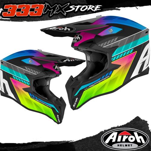 Jual HELM AIROH WRAAP PRISM BLACK GRAPHIC MX ENDURO OFFROAD. HELM AIROH -  Kab. Bandung - 333MXSTORE | Tokopedia