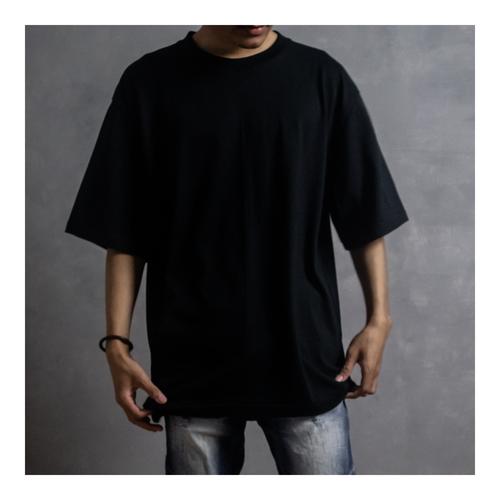 Jual Solid Black Oversized Tee - Kab 