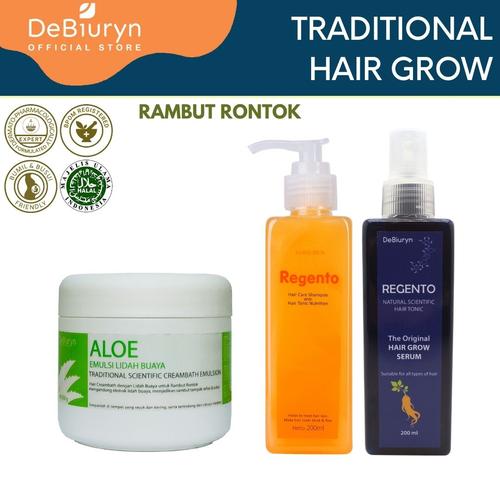 Foto Produk DeBiuryn Traditional Pack Hair Grow- Paket Perawatan Rambut Rontok dari Debiuryn Dermacosmetics