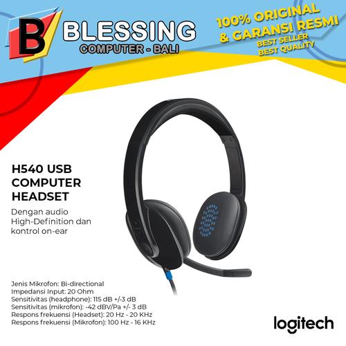Jual Headset LOGITECH H540 USB (981 