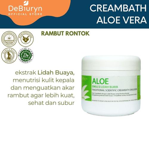 Foto Produk DeBiuryn Aloe Traditional Creambath Emulsion 350gr - Rambut Rontok dari Debiuryn Dermacosmetics