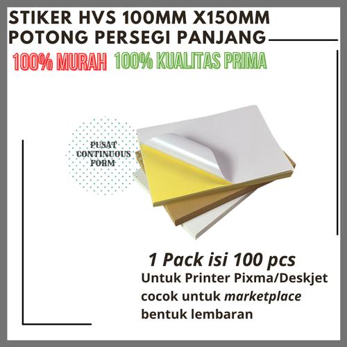 Jual STIKER LABEL HVS UK 10 CM X 15 CM - STICKER LABEL HVS OLSHOP ISI ...