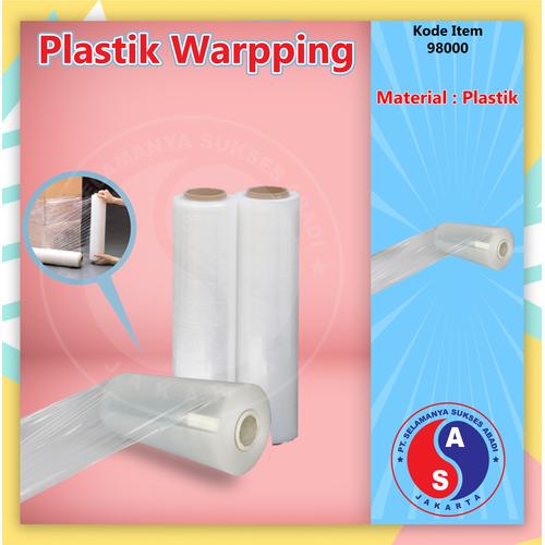 Foto Produk Plastik Wrap Wrapping Barang Bening Putih Stretch Film 50CMX200M/98000 dari WINSTON-OK OFFICIAL STORE